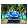 Oppidan Home &quot;Classic Car at the Beach&quot; Acrylic Wall Art (32&quot;H x 48&quot;W)
