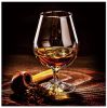 Oppidan Home &quot;Pipe and Tasting Glass&quot; Acrylic Wall Art (40&quot;H X 40&quot;W)