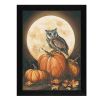 "In the Pumpkin Patch" By John Rossini; Printed Wall Art; Ready To Hang Framed Poster; Black Frame