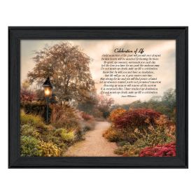 "Celebration of Life" By Robin-Lee Vieira; Printed Wall Art; Ready To Hang Framed Poster; Black Frame
