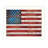 "Pledge of Allegiance" By Marla Rae; Printed Wall Art; Ready To Hang Framed Poster; White Frame