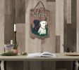 Welcome Sign; "Two Labradors" Porch Decor; Resin Slate Plaque; Ready To Hang Decor