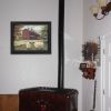 "Hancock Sheep" By Pam Britton; Printed Wall Art; Ready To Hang Framed Poster; Black Frame