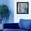 "Yoga Series - Namaste" By Debbie DeWitt; Printed Wall Art; Ready To Hang Framed Poster; Black Frame
