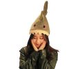 Fun Shark Hat Flick Mermaid Hat Funny Sand Sculpture Gift Gray