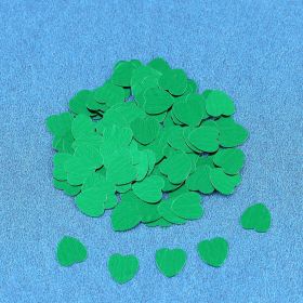 Colorful Peach Heart Diy Accessories Wedding Throwing Paper Scrap Dining-table Decoration (Option: Green-15mm 30g)