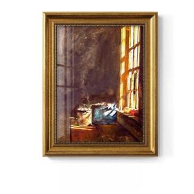 Light Luxury Decoration Painting European American Classical Oil Painting (Option: H Style-25 30cm Gold Frame Glass)