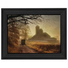 "Sunday Morning" By Lori Deiter; Printed Wall Art; Ready To Hang Framed Poster; Black Frame (Color: as Pic)