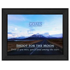 "Goals" By Trendy Decor4U; Printed Wall Art; Ready To Hang Framed Poster; Black Frame (Color: as Pic)