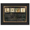 "Love" By Marla Rae; Printed Wall Art; Ready To Hang Framed Poster; Black Frame