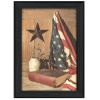 "God and Country" By Billy Jacobs; Printed Wall Art; Ready To Hang Framed Poster; Black Frame