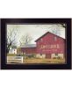 "Antique Barn" By Billy Jacobs; Printed Wall Art; Ready To Hang Framed Poster; Black Frame