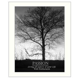 "Passion" By Trendy Decor4U; Printed Wall Art; Ready To Hang Framed Poster; White Frame (Color: as Pic)