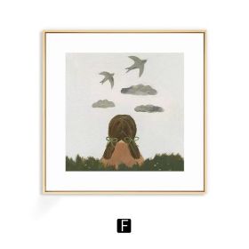 Warm Nordic Art Wall Decoration Painting (Option: F Style-80 Ã— 80cm)