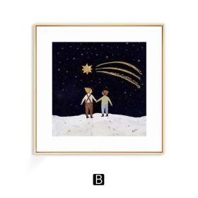 Warm Nordic Art Wall Decoration Painting (Option: B Style-80 Ã— 80cm)